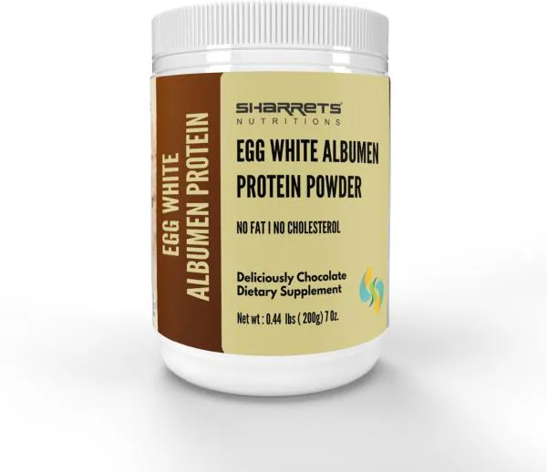 Sharrets Nutritions Egg White Albumen Protein Powder, 200g Choco JioMart