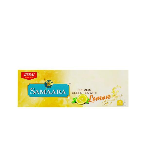Jivvij Samaara Green Tea Bags Box Green Tea Natural Lemon Flavour