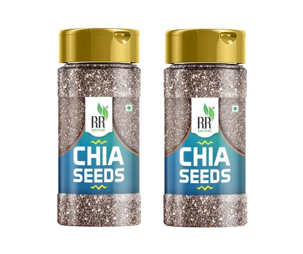RR AGRO FOODS Chia Seeds for weight loss Rich in fibre, omega 3