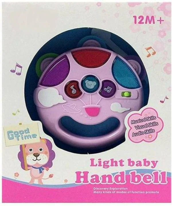 Sanjary Multicolor Plastic Baby Musical Hand Bell Toy With Flashing