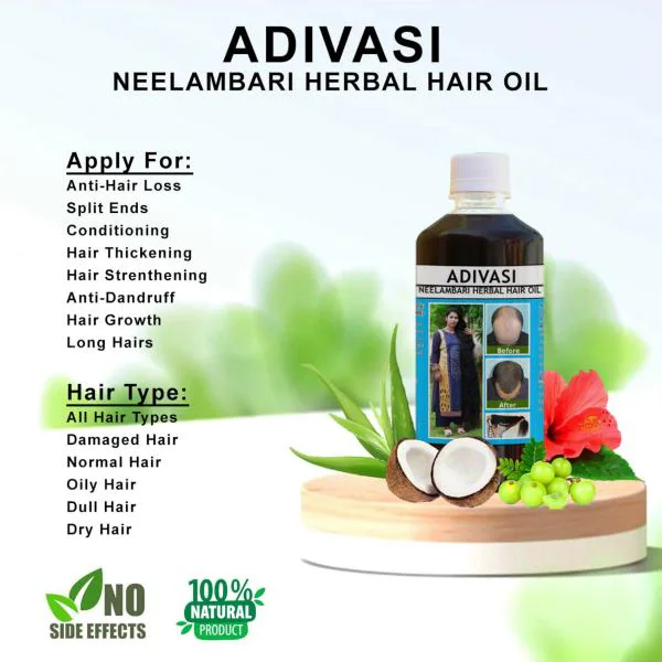 Adivasi Neelambari Herbal Hair Oil, 250 Ml JioMart