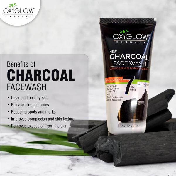 OxyglowHerbals 7 In One Anti Skin Purification Charcoal Face Wash, 100