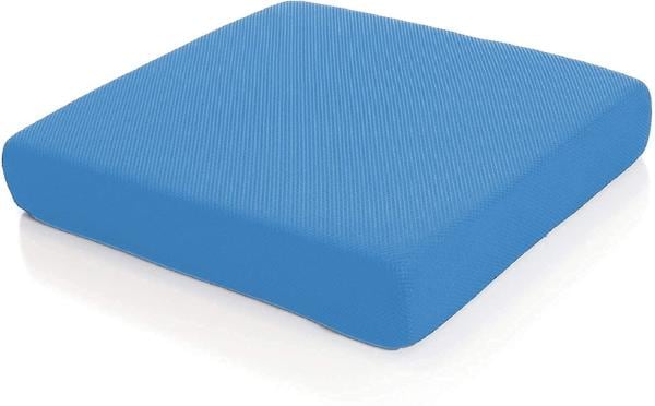 Pumpum Sky Blue Memory Foam High Resiliance Seat Cushion Chair Pad 16 X16 X3 With Washable Cover Jiomart - How To Wash Memory Foam Seat Cushion