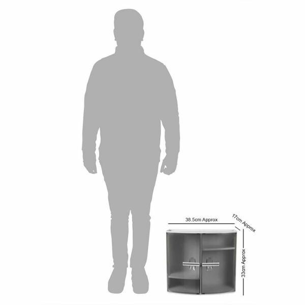 Plastic Bathroom (Grey, 17 cm X 38.5 cm X 33 cm) JioMart