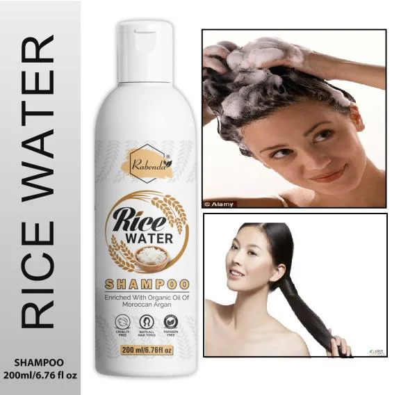 Rabenda Fermented Rice Water Shampoo Strength & Growth Formula For
