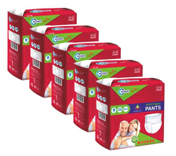 MEDIMAF by MAFATLAL Adult Diaper Pants 50 Count (Medium) JioMart