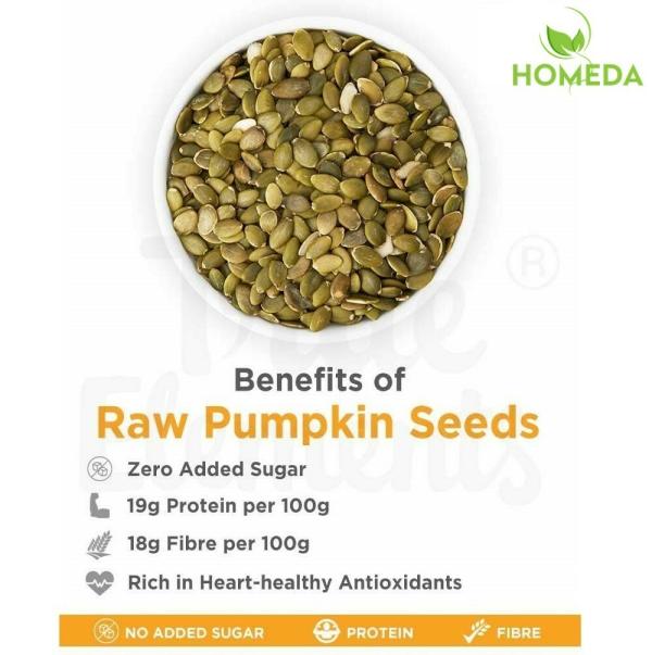 Homeda Raw Pumpkin seeds and Sunflower seed combo for Eating (500g each