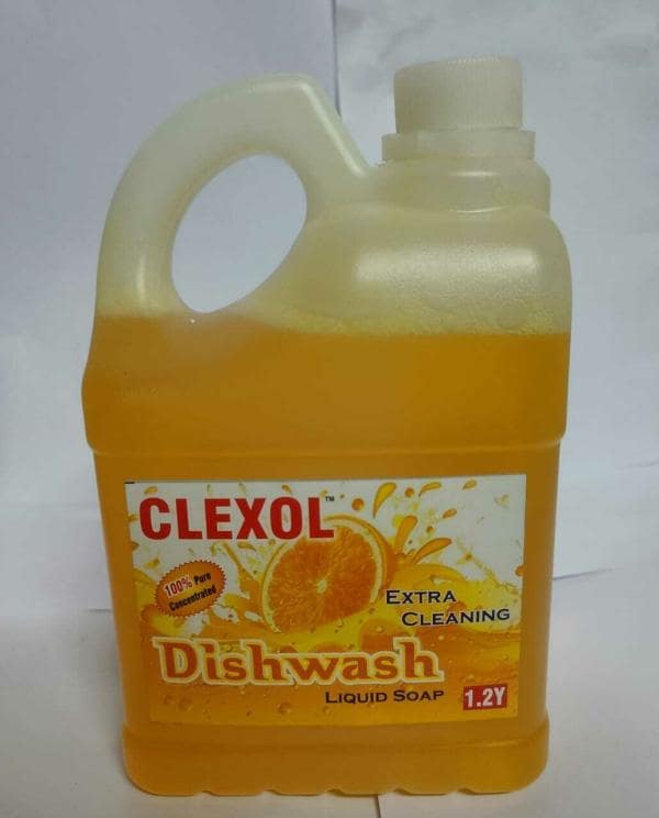 CLEXOL Dishwash Liquid Lemon (1 Liter) Fast Cleansing with longlasting