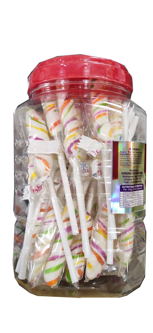 Rainbow Multiflavor Lollipop Candy - Spring Pop (Jar of 40pcs) - JioMart