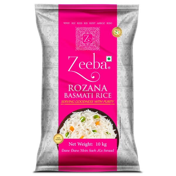 Zeeba Rozana Basmati Rice, 10kg JioMart
