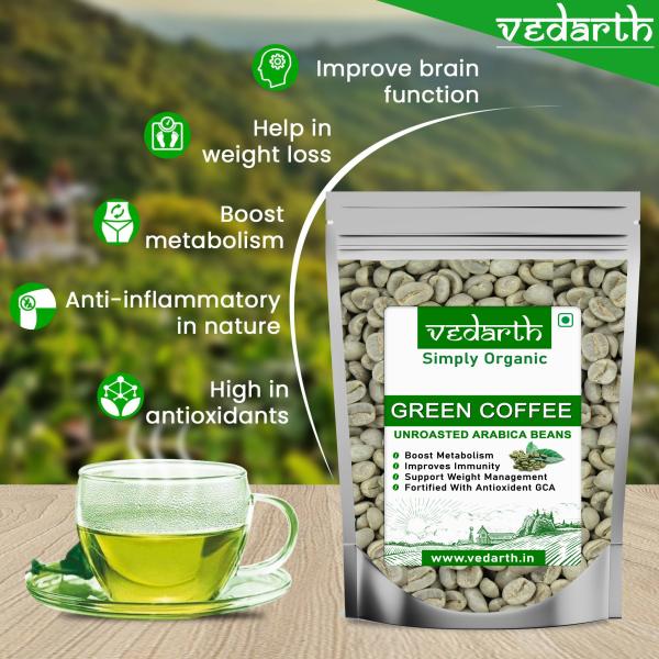 Green Coffee Beans for weight loss 500g x 4 Pack Instant Coffee (4 x