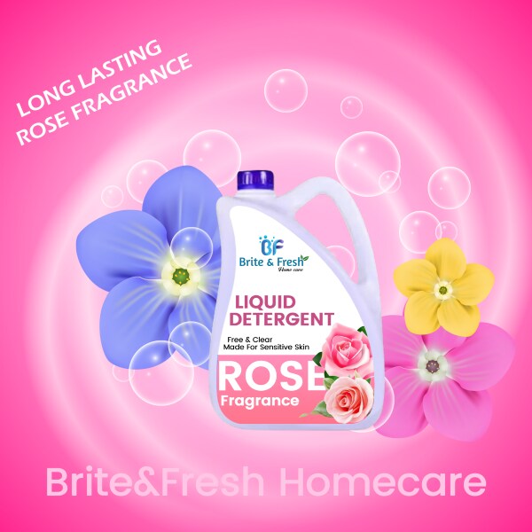 BRITE&FRESH Home Care 5 lt Liquid Detergent Suitable For Top&Front Load