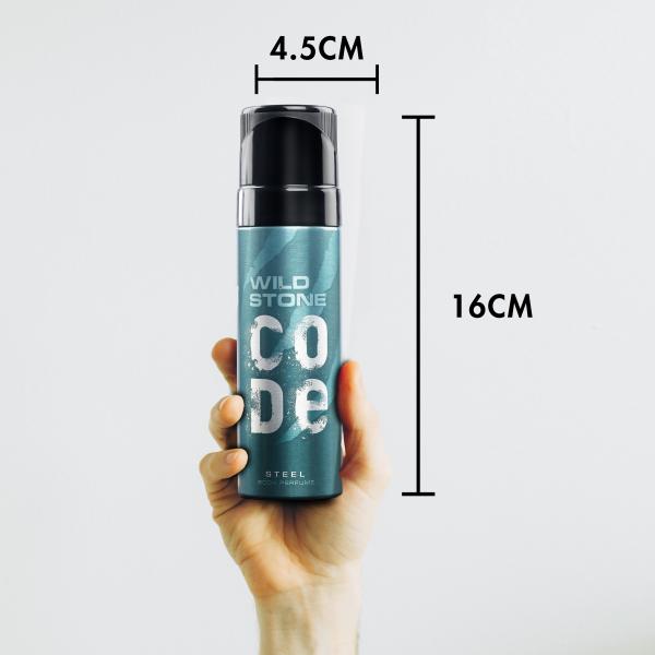 Wild Stone Code Steel Body Perfume Spray for Men, 120ml JioMart
