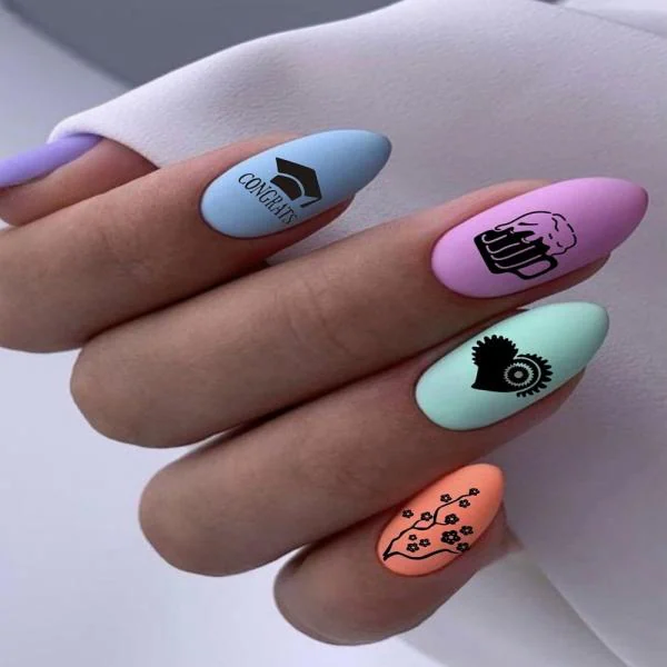 Royalkart Nail Art Stamping Kit Jumbo Image Plate With DoubleSided