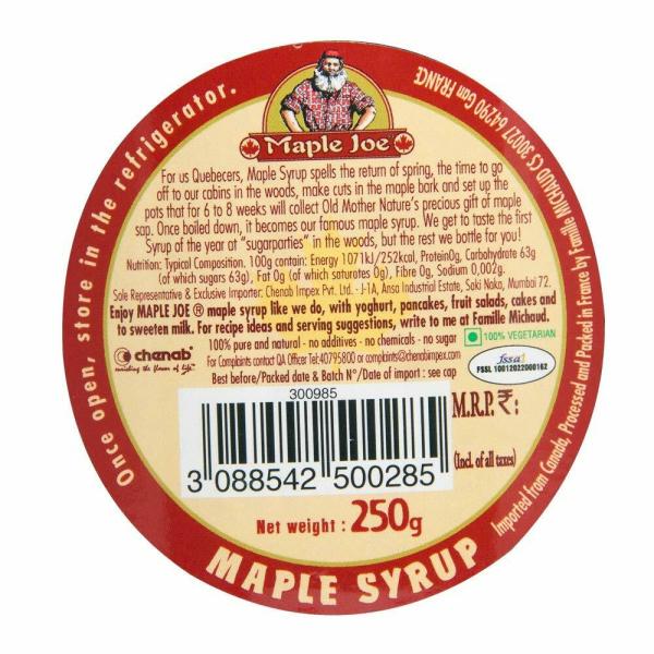 Maple Joe Canadian Grade A Maple Syrup 250g JioMart