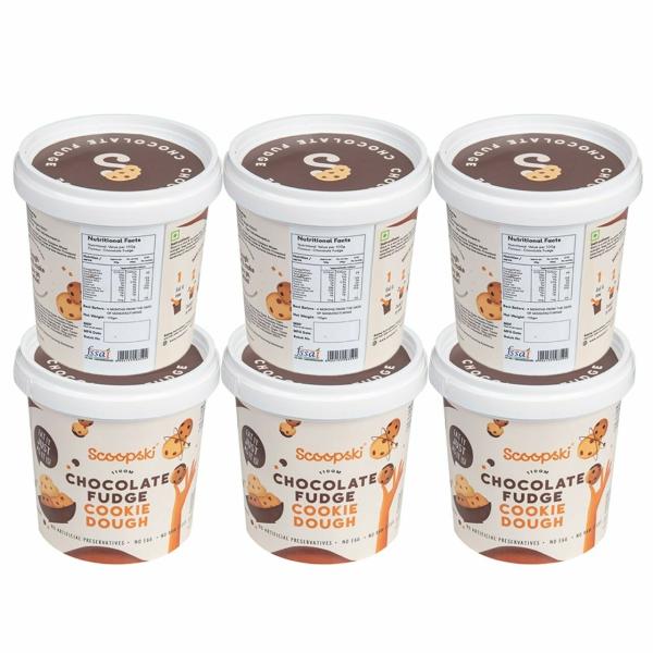 Scoopski Chocolate Fudge Cookie DoughPack of 6 JioMart