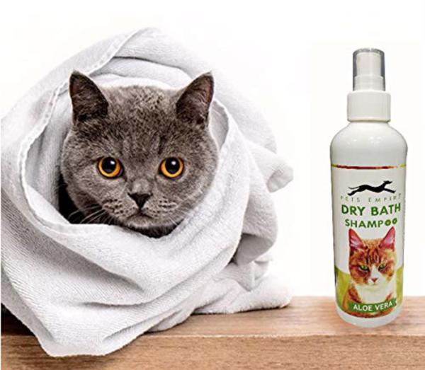 Pets Empire Waterless Cat Dry Shampoo For Cats No Rinse Required 200 Ml Aloe Vera JioMart