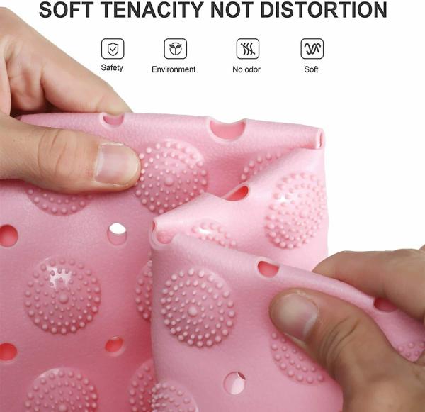 VDNSI Silicon Extra NonSlips Soft Rubber Bath Mat for Bathtub and