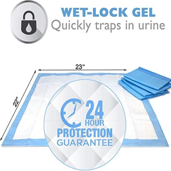 Wow Dog Puppy Training Pads 60 * 60 cm 50 Pieces [Updated Adhesive