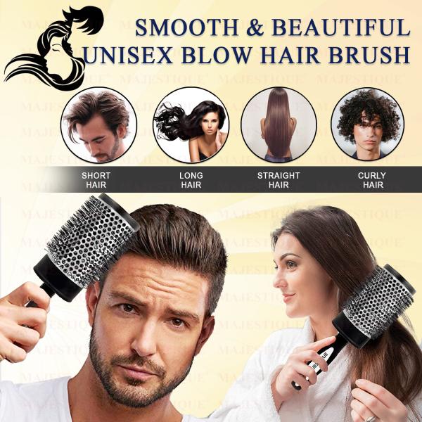 Majestique Round Hair Brush for Blow Drying ExtraLarge Ceramic Ion