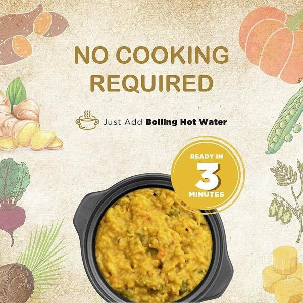 Jain Khichdi, Instant Food, Healthy Food, Ready to Eat Full Meal 55gm