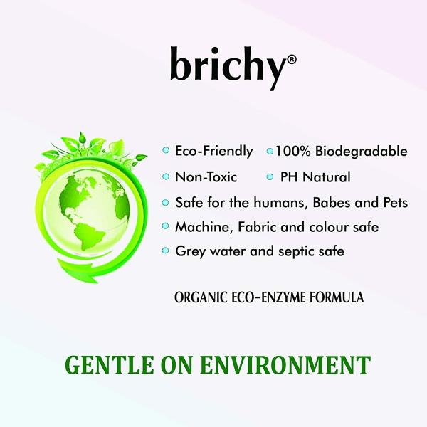 brichy Natural Laundry Liquid Detergent Organic Eco Enzyme Product
