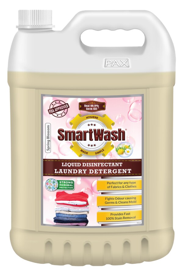 SmartWash Laundry Detergent (Spring Blossom), 5L JioMart