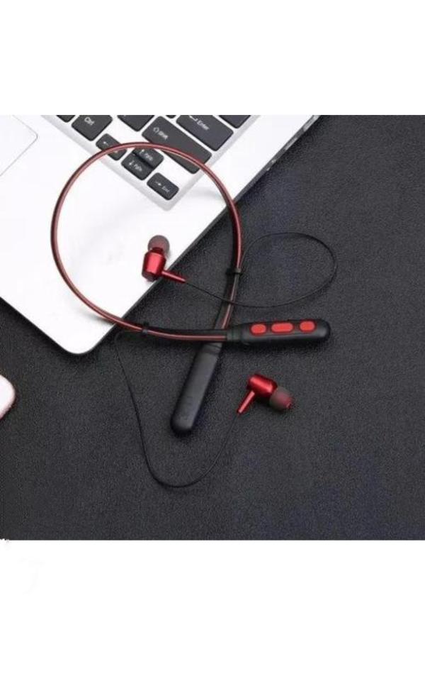 AK wireless B11 neckband p1 Bluetooth Headset (Red, Black, In the Ear JioMart