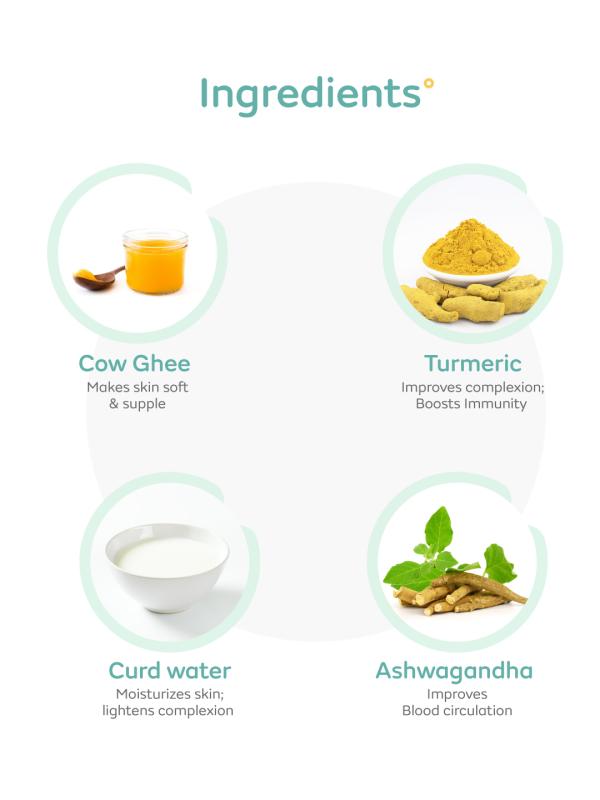 Mylo Veda Ayurvedic Baby Massage Oil With Benefits of Ashwagandha, Cow