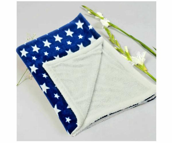 BRANDONN Baby Blanket Pack of Double Layered Star Wrapper Crib Baby