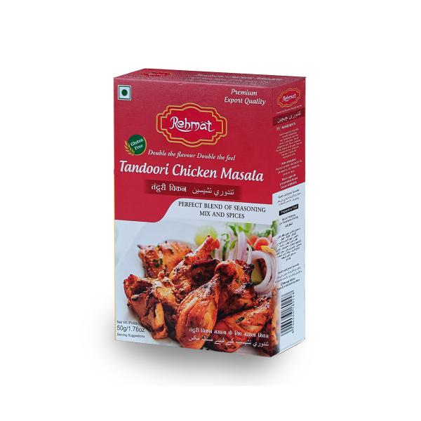 Rehmat Tandoori Chicken Masala Powder, Flavourful & Aromatic Spice Mix Easy to Cook Chicken