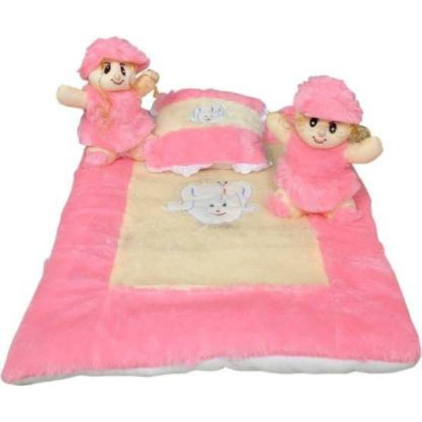 Babique Pink Doll Wool Baby Bedding Set with Pillow (024 M) JioMart