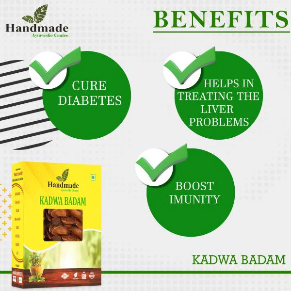 Handmade Ayurvedic Centre Kadwa Badam Diabetes Bitter Almonds Sugar