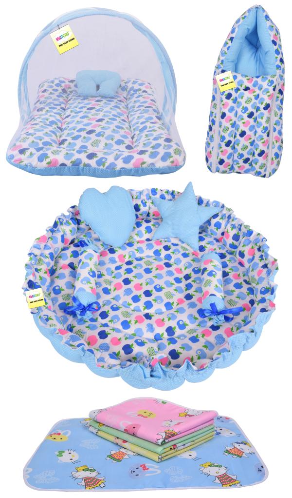 Kwitchy Baby Bedding for New Born Baby with Mosquito Net Bed Sleeping