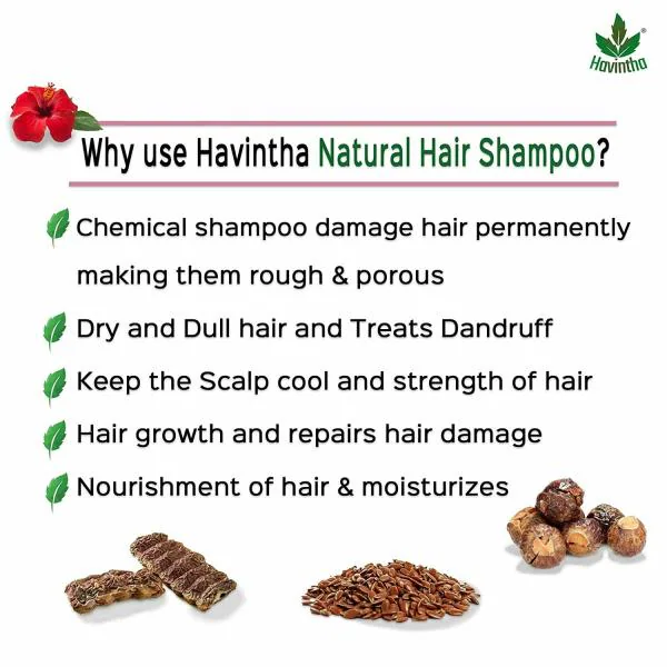Havintha Natural Shampoo with 7 Herbs for Dry Hair 227g JioMart