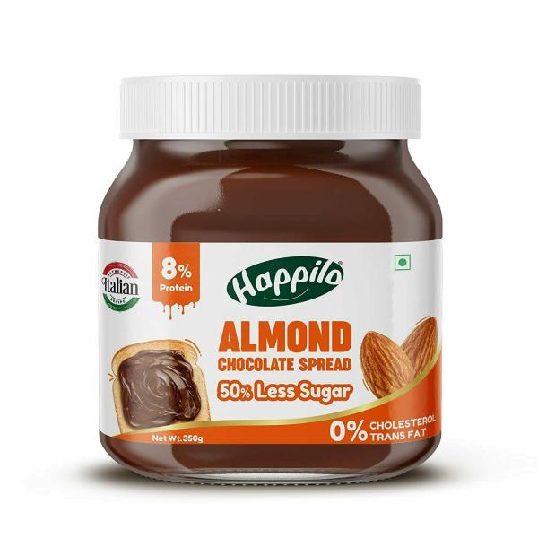 Happilo Chocolate Almond Spread 350g, Low Carb Chocolate Dessert Spread