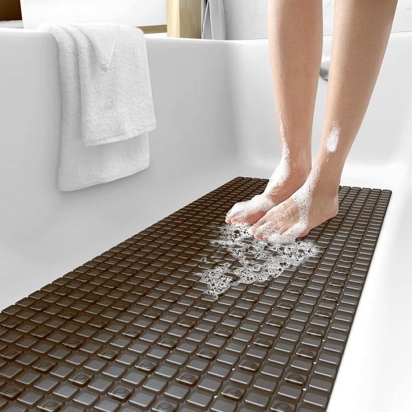 Kuber Industries Non Slip Eco Friendly Bath Mat With Drain Holes And