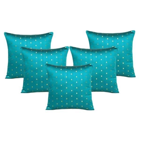 Brocade Satin Beige/Green 18x18" Home Decorative/Throw Pillow Case/Cushion Cover 