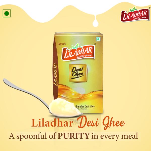 Liladhar Desi Ghee 1 Litre Clarified Butter Danedar Ghee Pack of 1 JioMart