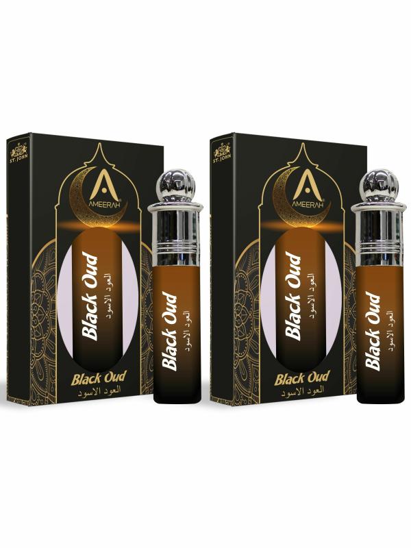 STJOHN Black Oud Attar (Oud Agarwood ) Floral Attar For Men and Women