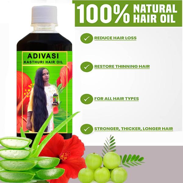 Adi Sri Maruthi Herbal Hair Oil For Growth And Anti Hairfall Control 250 Ml  Each Pack Of 2 - JioMart