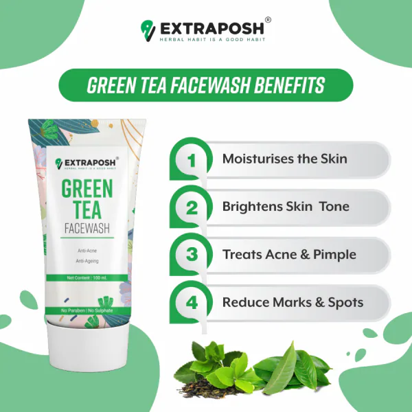 Extraposh Green Tea Face Wash (100 g) JioMart