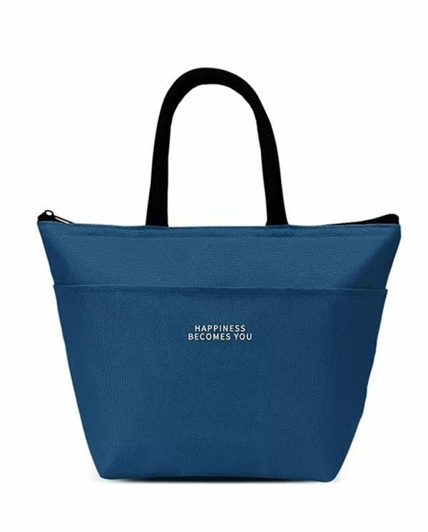 House of Quirk Insulated Reusable Lunch Bag Tote BagBlue JioMart