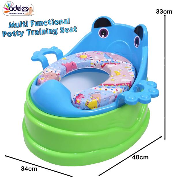 Odelee Blue/ Green 4 in 1 Multi Step Stool Potty Chair, Potty Seat