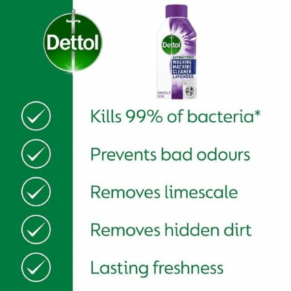 Dettol Washing Machine Cleaner 250ml Lavender JioMart
