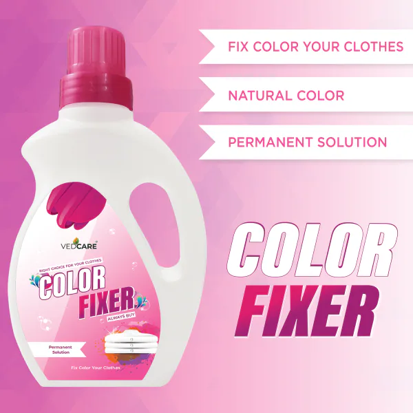 Vedcare Fabric Color Fixer Liquid for clothes, Works Best Silk, Cotton