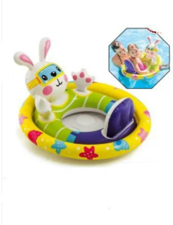 Sanjary Multicolor Plastic See Me Sit Pool Bath Toy Rabbit Inflatable