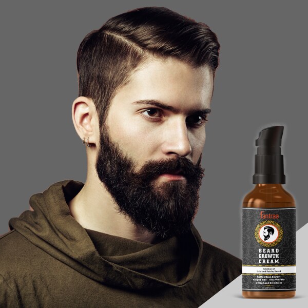Fantraa Beard Growth Cream with Coffee Bean & Onion Extract or Patchy