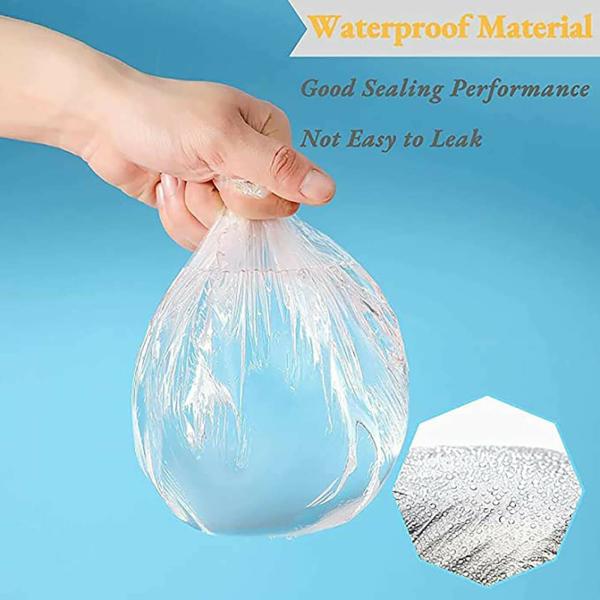 Kudize Clear Disposable Shower Cap Waterproof Plastic Elastic Hair Bath