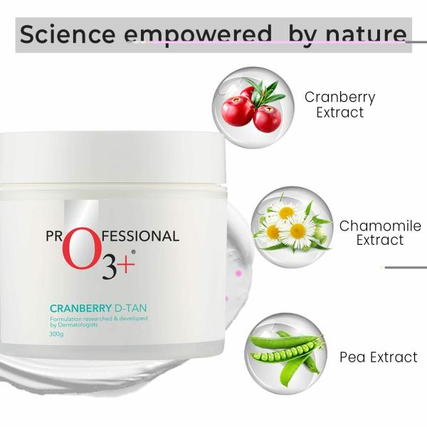 O3+ Cranberry D Tan with Natural Extracts for Tan Removal & Sun Damage